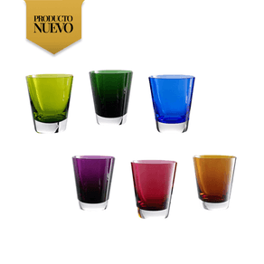 Vasos Multicolor Mosaique set de 6 Baccarat